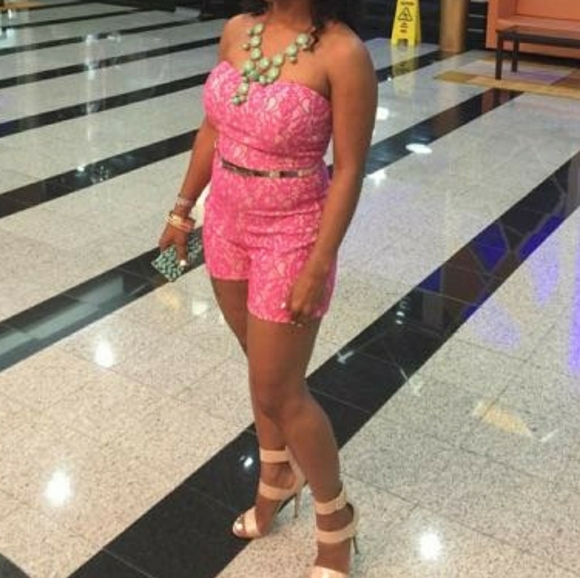 Sweetheart Lace Romper - Picture 1 of 3